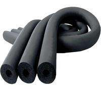 Tubo de espuma aislante, Identificación de goma del negro 6-51m m del aislamiento del tubo de esponja del 1.8m for la CA y los tubos de agua(9mm-48mm)