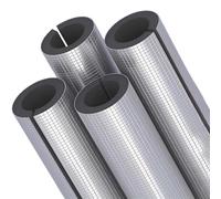Tubo de Espuma, Fundas de Aislamiento Térmico para Tuberías Exteriores, Coquilla Aislante De Papel De Aluminio Autoadhesivo, Aislamiento para Tubos De Agua Y Calefacción(22mmx10mmx90cm)