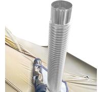 Tubo De Estufa De Leña - Tubo Flexible De Acero Inoxidable Para Estufa De Escape, Tubo De Aire Plegable De Acero Inoxidable, Manguera De Ventilación Ajustable Para Estufa De Pellets