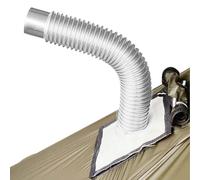 Tubo De Estufa Flexible: Ventilación De Humo De Metal Corrugado, Conector De Chimenea Con Codo De 90°, Tubo De Escape De Alta Temperatura | Tbo De Estufa De Leña Portátil Para Cocinar En El Patio Tra