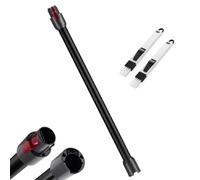Tubo de Extensión compatible con Dyson V7 V8 V10 V11 V15, Tubo Telescópico Rígido para Aspiradora Dyson, Barra Extensible con Cepillos 2 en 1, Accesorio Aspiradora, Negro