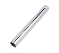 Tubo de extensión de cabezal de ducha de acero inoxidable cromado pulido G1/2, tubo elevador roscado ajustable, brazo de ducha de lluvia para baño, accesorio de fontanería, actualización de 6 pulgadas