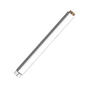 Tubo de extensión de ducha cuadrado de 30 cm con interfaz de 25 mm, barra de extensión de acero inoxidable para actualización de grifo de baño, extensor resistente a la corrosión en cromo blanco y