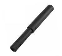 Tubo de extensión de eje de golf negro 0.520 o 0.580 tamaño compatible con acero y palos extremo en espiral para una mejor fricción, construcción de plástico, peso ligero, no se rompe fácilmente