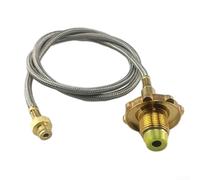 Tubo de extensión de estufa de gas para acampar al aire libre, tubo de conexión de latón de 1 m para estufas de gas licuado y de montaña, accesorio de cocina portátil ligero para senderismo y picnic