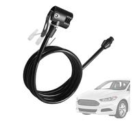 Tubo de extensión de inflador, manguera de bomba de aire flexible, tubo de neumático duradero, extensión de aire comprimido con cabeza y boquilla, accesorios para inflador de neumáticos de bicicleta,