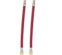 Tubo de extensión de la Bomba de Bicicletas, Tubo Inflable Inflable de 2 pcs Tubos de Bomba de conexión Flexibles para Ciclismo con Recubierto de Plata para Bicicletas universales (Cobre Chapado)