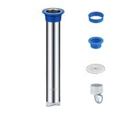 Tubo de extensión de núcleo de drenaje de acero inoxidable, prevención eficaz y drenaje rápido para aplicaciones domésticas (20 cm)