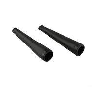 Tubo de extensión de salida de soplador de hojas, conducto de aire de goma, 230 mm-250 mm, accesorio negro para herramientas eléctricas de jardín, paquete de 2 (2 piezas)