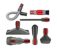 Tubo De Extensión De Varilla Telescópica Compatible Con Aspiradoras De Mano Dyson V7, V8, V10, V11 Y V15.(7-piece set)
