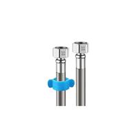 Tubo De Extensión Manguera For Grifo Baño, Agua Flexible Acero Inoxidable G1/2 "de 20-200cm(Grey,60cm)
