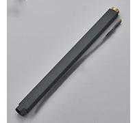 Tubo de extensión para grifo de ducha, cromado, níquel cepillado, dorado y latón antiguo, 40-50 cm, color negro, 40 cm