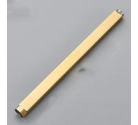 Tubo de extensión para grifo de ducha, cromado, níquel cepillado, dorado y latón antiguo, 40-50 cm, dorado, 40 cm