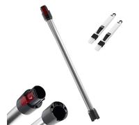 Tubo de Extensión Rígido para Dyson, Tubo Telescópico Compatible con Dyson V8 V7 V10 V11 V15 Aspiradora, Tubo de Succión de Conexión Rápida, Con dos 2 en 1 Cepillos, Plateado