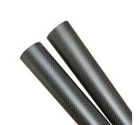 Tubo De Fibra Carbono Varilla Barra Hueca 3K 2 Piezas Rollo Envuelto Liso Mate Alta Dureza Longitud Cortable 500 Mm(45Mm*42Mm)
