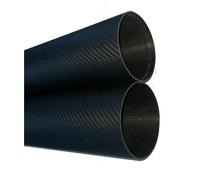 Tubo de fibra de carbono, 3K Carbon Fiber Tube OD 32-114mm x 1000mm Length Black Multi-Copter Arm Wing DIY(1pc 80x84x1000mm Matte Twill)