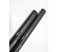 Tubo de fibra de carbono 3K de 11-20 mm de diámetro exterior x 500 mm - Tubo de estructura multitamaño for drones de carreras FPV y modelos RC (1 unidad)(16x20x500mm Gloss Twill)