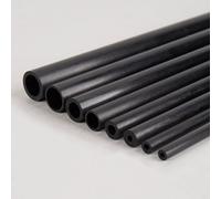 Tubo De Fibra De Carbono, Diámetro Exterior De 8 Mm, Longitud De 500 Mm, Tubo Recto Sin Costura De Alta Dureza, Acabado Negro Mate, Tubo De Acero Sin Costura A Prueba De Explosiones(ID7mm)