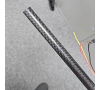 Tubo de fibra de carbono Tubos ligeros de fibra de carbono, para robótica/impresoras 3D/drones/cañas de pescar, grosor y longitud personalizables.(17x9x1000MM)