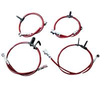 Tubo de freno de automóvil De Latiguillos Freno Trenzados Delanteros Y Traseros Acero Inoxidable, Compatibles Con Honda CRX Si 1.5L .6L 1988 1989 1990 1991 Línea de freno manguera tubo(Red)