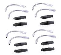 Tubo de freno de bicicleta de 8 piezas con goma para rueda de maletero, tubos de flexión, manguitos de plástico para protección de maletero, fácil de usar, parte de reparación de bicicletas, piezas y