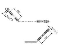 Tubo de freno flexible 1 987 476 054 BOSCH para BMW X5