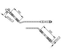 Bosch 1 987 476 055 Tubo Flexible De Frenos