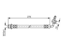 Tubo de freno flexible 1 987 476 113 BOSCH para TOYOTA RAV 4 I RAV 4 I Cabrio