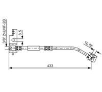 Tubo de freno flexible 1 987 476 149 BOSCH para CHRYSLER DODGE