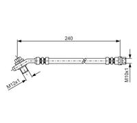 Tubo de freno flexible 1 987 476 332 BOSCH para AUDI A4 B5 A4 B5 Avant