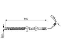Tubo de freno flexible 1 987 476 374 BOSCH para PEUGEOT CITROËN