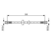 Tubo de freno flexible 1 987 476 411 BOSCH para VW TRANSPORTER T4 Autobús