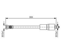 BOSCH 1 987 476 751 Latiguillo de freno