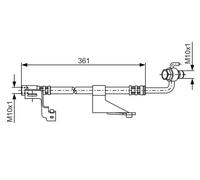 BOSCH 1 987 476 821 Latiguillo de freno