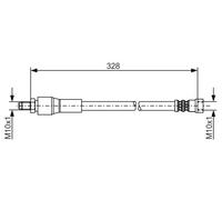 Bosch Latiguillo de freno 1 987 481 001 - 328 mm para Mercedes-Benz Vito/Viano (trasero)