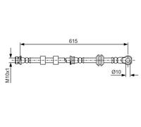 BOSCH 1 987 481 088 Latiguillo de freno