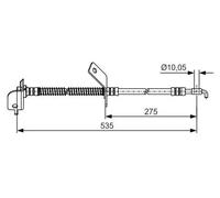BOSCH Latiguillo de freno para KIA: Ceed, Cerato & HYUNDAI: i30 (Ref: 1 987 481 415)
