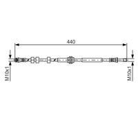 Tubo de freno flexible 1 987 481 430 BOSCH para AUDI PORSCHE