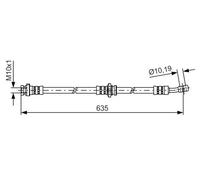 BOSCH 1 987 481 433 Latiguillo de freno