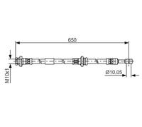 BOSCH 1 987 481 476 Latiguillo de freno