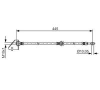 BOSCH 1 987 481 497 Latiguillo de freno