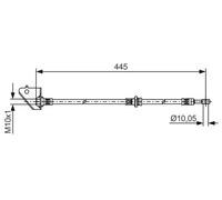 BOSCH 1 987 481 498 Latiguillo de freno