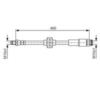 BOSCH 1 987 481 543 Latiguillo de freno