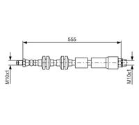 Tubo de freno flexible 1 987 481 569 BOSCH para BMW X1