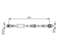 BOSCH 1 987 481 592 Latiguillo de freno