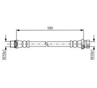 BOSCH Latiguillo de freno para RENAULT: Kangoo (Ref: 1 987 481 682)