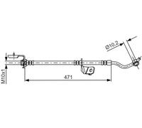 BOSCH 1 987 481 716 Latiguillo de freno