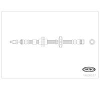 Tubo de freno flexible 19036537 CORTECO para RENAULT LAGUNA III LAGUNA Coupé