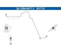 Manguera de freno ATE 24.1294-0017.3 para OE 82 00 332 846 - 82 00 663 367