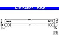 Tubo de freno flexible 24.5110-0155.3 ATE para TRABANT P 601 P 601 Universal
